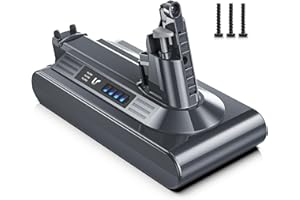 Batteria per Dyson V10, Keenstone 6500mAh Dyson V10 SV12 Batteria per Cyclone V10 Animal V10 Absolute V10 Motorhead V10 Fluffy Aspirapolvere