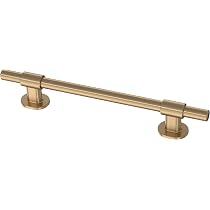 Franklin Brass Adjusta-Pull Square Bar Cabinet Handles - 5-Pack Matte Satin Nickel, Adjustable 1-3/8" To 4"