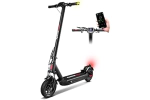 Apachie XTS Adult Electric Scooter, 500W Powerful Motor, 45km Long Range, Quadruple Shock Absorbing Suspension, 10 Inch Wheels, APP Control, Dual Braking System, Bluetooth Connectivity