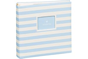 ‎SEMIKOLON Semikolon 351147 200 Pockets Album – 23 x 22,3 cm – 100 Seiten cremefarben, für 200x 10x15 Fotos – baby blue