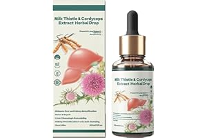 EASPOWEST TinaHerbs PRO Milk Thistle & Cordyceps Sinensis Drops – Powerful Liver Support – Detox & Repair, Tina Herbs Milk Thistle Cordyceps Sinensis Drops, TinaHerbs Herbal Drops (1pcs)
