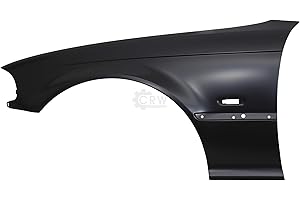 Diederichs Kotflügel vorne links (Fahrerseite) für BMW 3er E46 Bj. 99-03 Coupe Cabrio, Schwarz, Stahl, Auto, Fahrzeugspezifische Passform