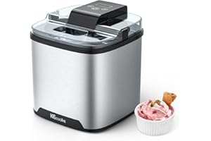 ‎KECOOLKE Speiseeisbereiter, Eismaschine, Elektrische Eismaschine Soft Serve Homemade KECOOLKE 2 Quart Frozen Yogurt, Sorbet, Gelato