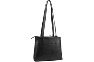 Lloyd Baker London - HAMPI - Zip Genuine Leather Tote Bag, Long Shoulder Strap Bag, Women’s Leather Stylish Handbag, Zipped Design Shoulder Bag