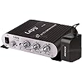 NKTECH 3A Power Supply Lepy LP-838 Mini Hi-Fi BASS 2.1 Channel Audio Amplifier Booster Radio CD MP3 MP4 Stereo RMS 15W AMP For Car Motorcycle Home Black
