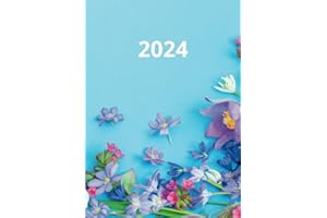 2024 Agenda Giornaliera 2024: Un Giorno per Pagina | Agenda 12 Mesi | Planner Settimanale | Planner Mensile | To Do List | Copertina Azzurra | Formato A5 (cm 15.11 x 20.90) | 448 Pagine
