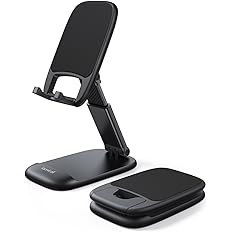 Lamicall Supporto Telefono Regolabile, Dock Telefono - Pieghevole Supporto Dock per iPhone 17/16 Pro Max, 15/14/13/12 Pro Max