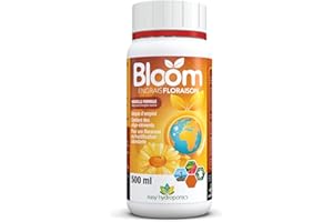 Easy Hydroponics - Nutriments - Bloom 500 ml (floraison) - Engrais complet pour cultures hydroponiques Easy Nutrients 8,5 x 8,5 x 14 cm Noir