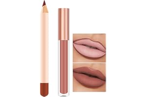 NACGUO Matte Liquid Lipstick Makeup Set, Matte Liquid Long Lasting Wear Non-Stick Cup Not Fade Waterproof Lip Gloss (08#)