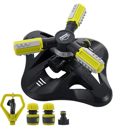 Set da 5 Irrigatori per Prati, Giardino, Gitatta 6 m, con Spuntone per il Fissaggio, Plastica, Nero Grigio, Relaxdays | Leroy Merlin