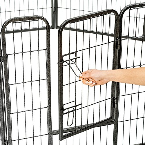 TecTake Parque para mascotas valla libre corriendo jaula para animales - varios modelos - (8 vallas | no. 401717)