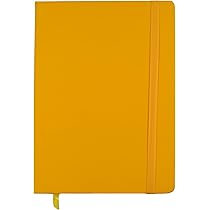 Cubic Premium A5 PU Leather Hardbound Diary | Yellow Color
