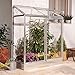 Produktbild Palram Silver Line Anbau-Gewächshaus, Aluminiumrahmen, 121,9 x 61 cm