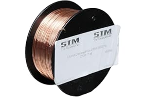 STM Schweißtechnik Schweißdraht SG2 0,8 mm Schutzgas Schweißgerät CO2 G3Si1 MIG/MAG 0,5-5kg D100 D200 (D100 1,0kg)