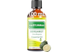 FORSYLVANEST Bergamotka Olejek Eteryczny 100ML, 100% Czysty Naturalny Olejek, Do pielęgnacji skóry, dyfuzorów, aromaterapii, masażu i DIY (Bergamotka)