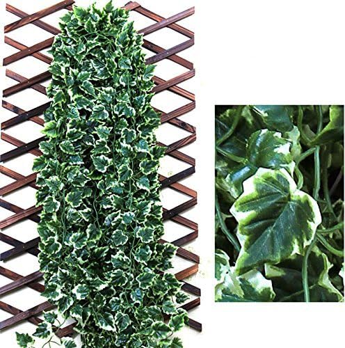 12 pcs/lot Artificial crabapple silk ivy ,fake fabric vine ,faux simulation home house garden decoration (white grape leaves)