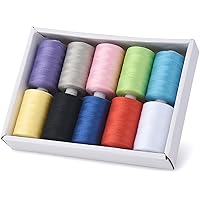 Moon Waves sytråd 40 färger, 1 000 meter per rulle, 40 S/2 polyester, 15 färguppsättningar, alternativ för symaskin, broderim