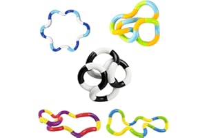 BFUZXY 5 Stück Fidget Toys Autism Fingers Tangle Fidget Twister Fidgets Toy Stimming Sensory Stressabbau Erwachsene Anti Stress Spielzeug Kinder Skills Panikattacken für Erwachsene und Kleinkinder