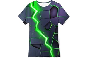 kids4ever T-Shirt For Boys / Girls, Funny 3D Print, Children’s Short Sleeve Summer T Shirt, Top, 6-16 Years