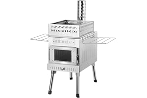 WILLOWYBE Estufa caliente de sauna al aire libre, calentador de estufa de cohete, estufa de leña portátil para sauna seca, cocina para marido y amigos