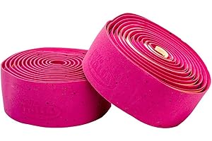 Selle Italia SMOOTAPE CORSA - Ruban Guidon Vélo Course EVA & Liège, Bande Vélo Course avec Bouchons - Lot 2 Bandes, Rose