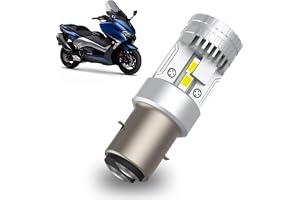 Erato Ba20d S2 6500K vit 30 W LED-strålkastarlampa | Motorcykelskoter 12 V/24 V DC superljus utan fläkt hög/låg dubbelstråle