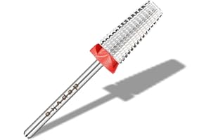 Depvko Punte fresa unghie 5 in 1, punte in carburo di tungsteno da 3/32", rotazione a due vie, professionali avanzate di sicurezza per unghie, rimozione rapida per manicure pedicure(argento)