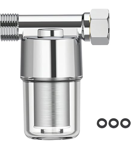 Filtro Doccia 0XBIT, Filtro Doccia Anticalcare, Filtro Riutilizzabile, Con Filettatura Interna Ed Esterna Da 1/2 Pollice, Filtra Efficacemente Le Impurità, Per Scaldabagno, Rubinetti