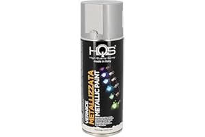 HQS HIGH QUALITY SPRAY HQS Bomboletta di Vernice Spray 400ml Metallizzato (Argento)