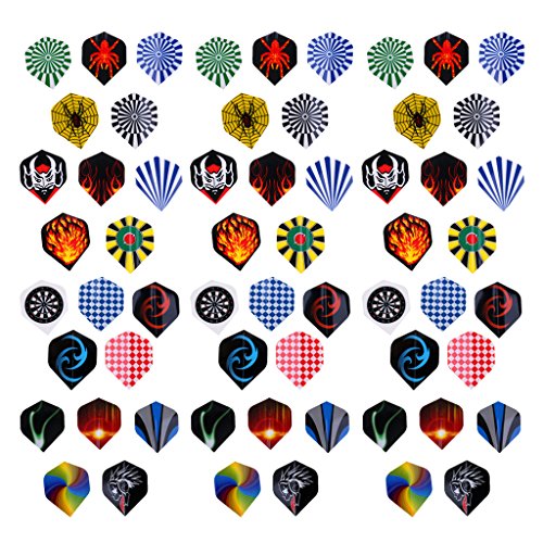 MagiDeal Lot de 60pcs Ailette de Fléchette Accessoire Briolage DIY De Fléchettes