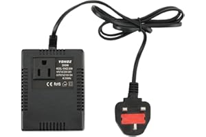 WEISI ROBMNE 300W Voltage Converter 220V to 110V Transformer Transformer Voltage Converter Travel Adapter UK Plug