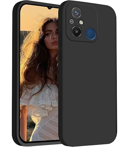 RankOne Handyhülle Für Redmi 12 (4G/5G) – Weiches TPU Silikon, Schwarz, Passgenau