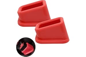 ACTIUSIS 2 sztuki samochodowych uchwytów pasów bezpieczeństwa, do mocowania pasów bezpieczeństwa, ochrona przed odpięciem do akcesoriów samochodowych, uchwyt do łatwego zapinania, czerwony