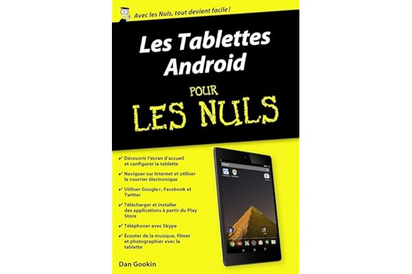 Les Tablettes Android Poche Pour les Nuls