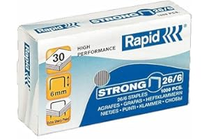 Rapid Strong 24861400 Zszywki, Czarny, 1000 sztuk