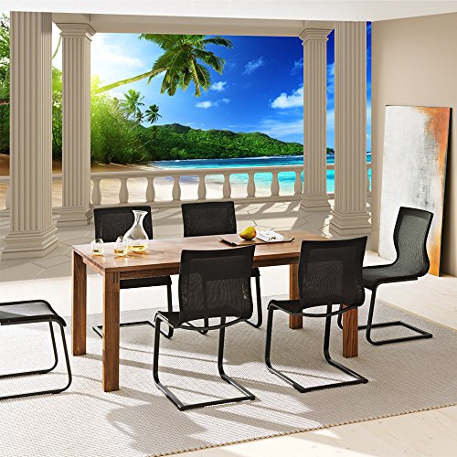 Vlies Fototapete 350×245 cm PREMIUM PLUS Wand Foto Tapete Wand Bild Vliestapete – TERRACE VIEW CARIBBEAN BEACH – Ausblick Terrasse Seeblick 3D Strand Beach Meer Sonne Palmen – no. 121 - 7