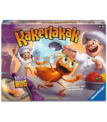 Ravensburger – La Cucaracha Glow In The Dark – Jeu De Plateau 2-4 Joueurs – Traquez Le Cafard électronique – Réflexes Et Stratégie – Dès 5 Ans – Édition Spéciale