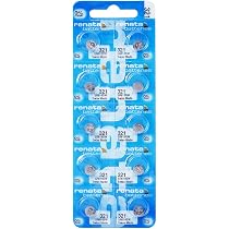 Lot De 10 Piles Montre Renata 321 SR616SW – Oxyde D'Argent 1.55V – Faible Autodécharge – Fabriqué En Suisse | Pour Montres Bracelet