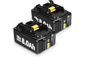 TERARRELL 2PACK 8.0AH Replacement for Makita 18V Batteries Compatible with Makita Battery BL1860B BL1850B BL1840B BL1830B BL1820 BL1815 LXT-400 (DBL)
