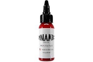 VIKING-INK B&W DYNAMIC - Tusz do tatuażu Kolor RD1 Fire Red 1oz (30ml)