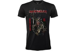 BLT DISTRIBUTION SRL Camiseta Iron Maiden Senjutsu. Camiseta Oficial de Rock Negra. Banda Heavy Metal. Algodón. Unisex. Adulto Muchacho.