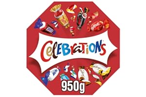 Celebrations, Caja Mezcla de Chocolatinas Mini, Disfruta de un Variedad de Sabores, Ideal como Regalo (950g)