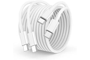 CSXZCOON USB C to USB C Charger Cable 3m, 60W Type C Cable Lead Long Fast Charging Power for Apple iPhone 17 Pro Max/17 Air/16/16 Pro/15 Plus, MacBook Pro 2021/2020, iPad Pro 12.9/11 inch/Mini/Air 5/4, Samsung