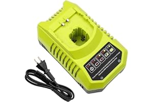 BONADGET 4A P117 Chargeur pour Ryobi 18V Remplace pour Ryobi Chargeur Batterie 12V-18V One+ Lithium NiCad NiMh Batterie P108 P107 P104 P105 P102 P103 P117 P118 PBP002 PBP005