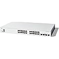 Cisco Catalyst 1300-24T-4G Managed Switch, 24 Port GE, 4x1GE SFP, Limited Lifetime Protection (C1300-24T-4G)