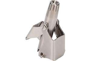 BRRNOO Manual Nose Hair Trimmer, Manual Stainless Steel Rotate Nose Clip, Nose Hair Trimmer Manual for Men Women Stainless Steel, 360 Degrees Nose Ear Hair Cutter