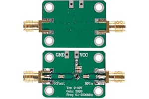 HiLetgo 0.1-2000MHz RF Wide Band Amplifier 30dB High Gain Low Noise LNA Amplifier AMP Module DC 6-12V