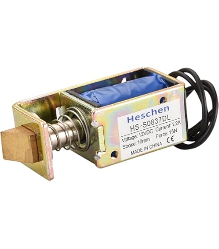 Elettromagnete Solenoide Heschen HS-S1670DL - DC12V, 40N, Corsa 10mm - Tipo Push-Pull - Foto 6