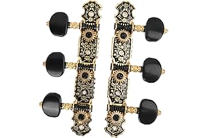 EUJGOOV Głowice Maszyn 3 Lewe 3 Prawe Klucze do Strojenia Gitary Klasycznej Kołki 1:18 Części Zamienne do Tunera Strunowego ze śrubami