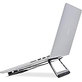 Amazon Basics - Supporto richiudibile in alluminio per PC portatili con display fino a 33 cm (13"), Nero